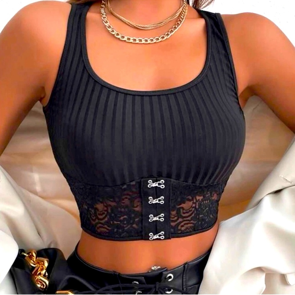 🔥NEW🔥 SHEIN Sleeveless black top